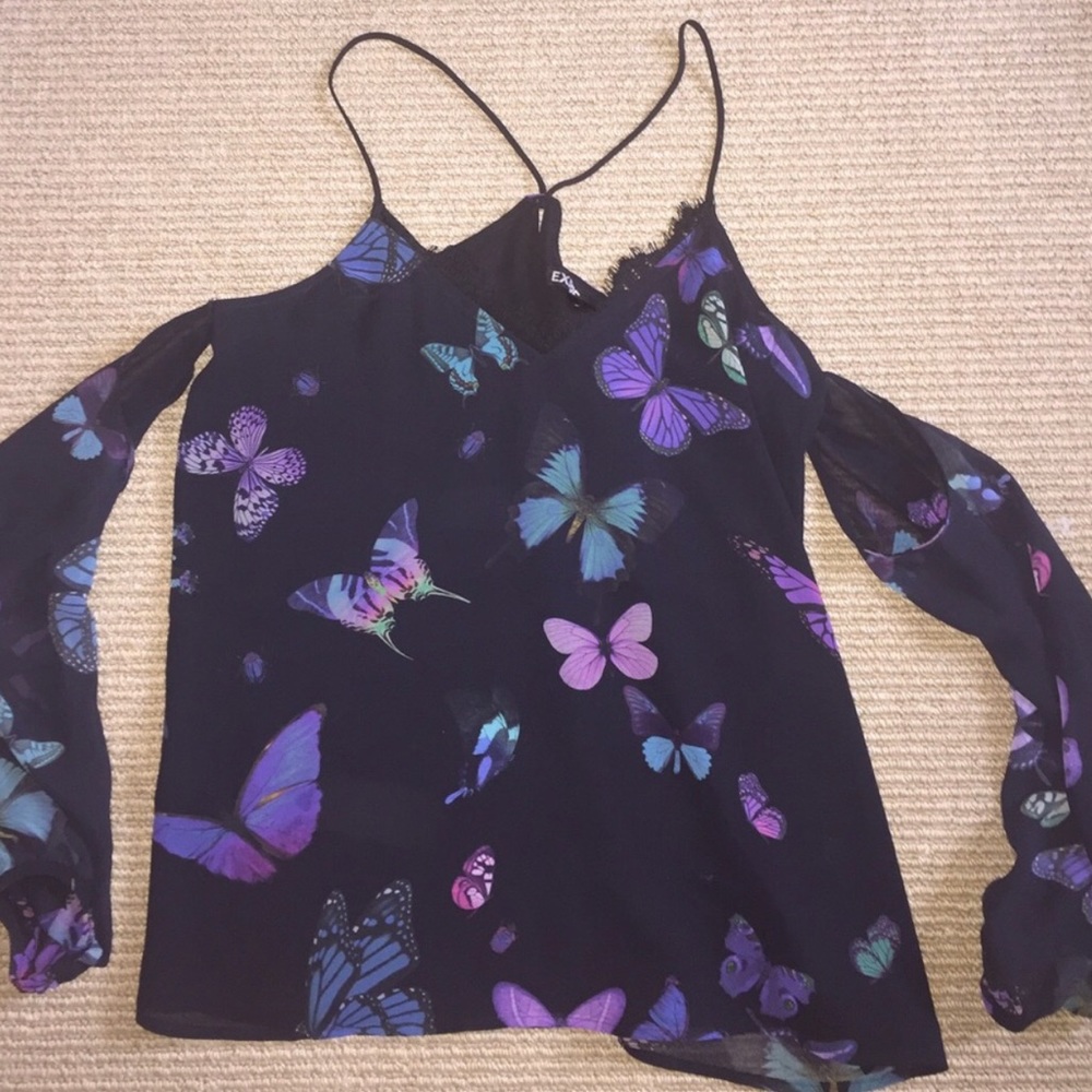 Black Butterfly Top (Sold)